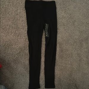 Black Ribbed Leggings